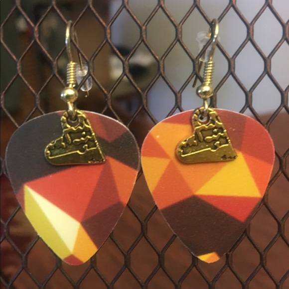 Guitar Pick Earrings - Picture 1 of 1